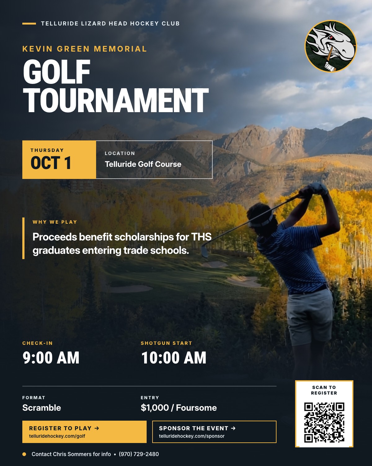 Kevin Green Memorial Golf Tournament — Oct 1
