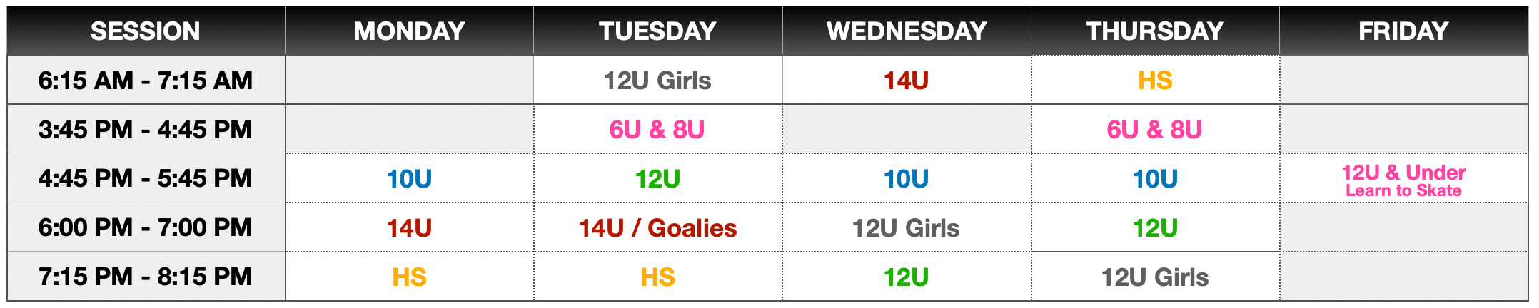 2026-2028 schedule
